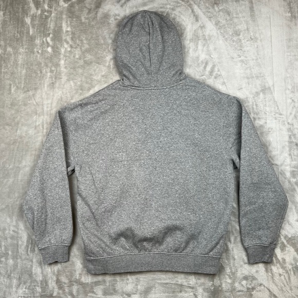 Jordan Jumpman Grey Fleece Hoodie Pullover Athletic Casual Size M FV7281-091 - Picture 8 of 10